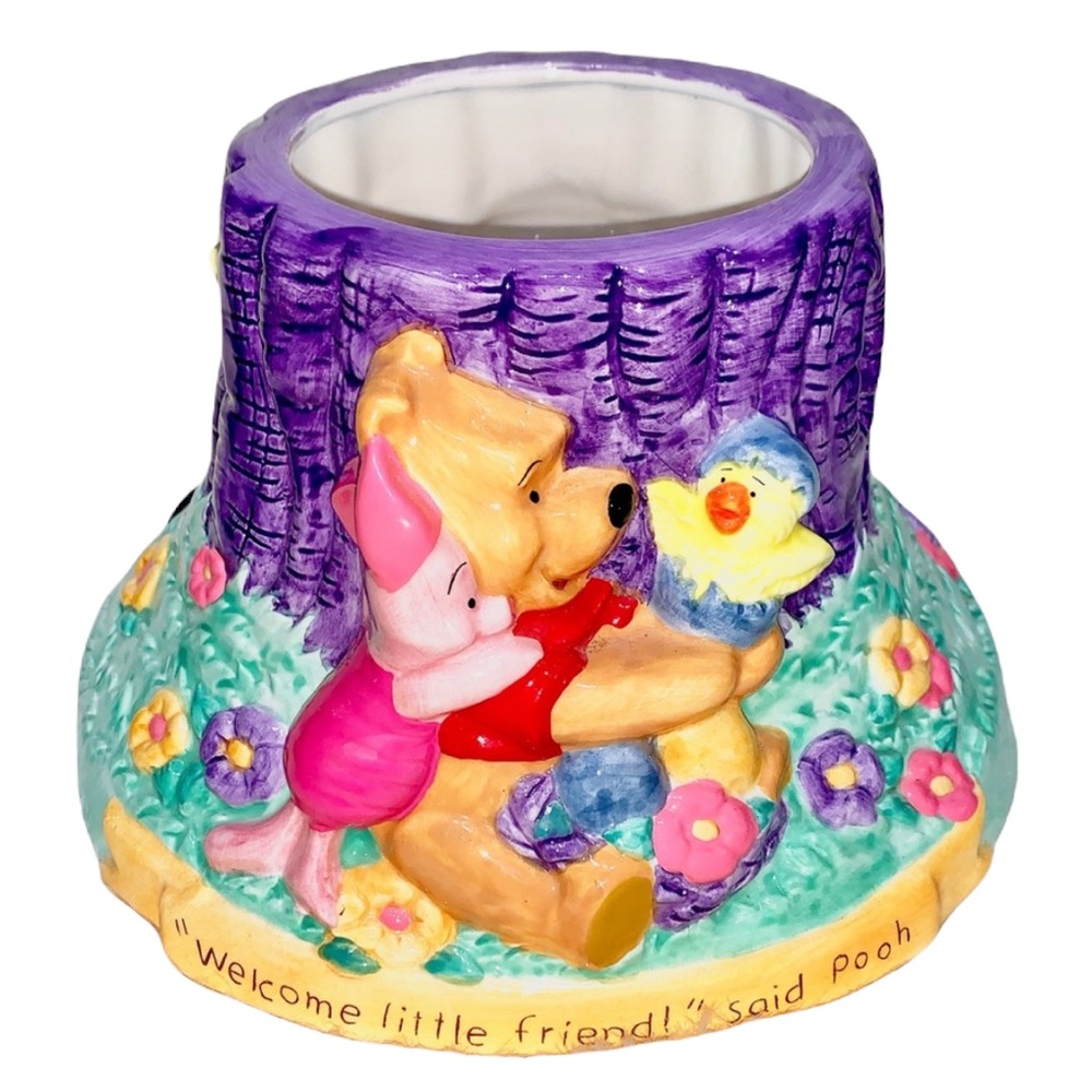 Winnie the Pooh Tree Stump Spring Planter